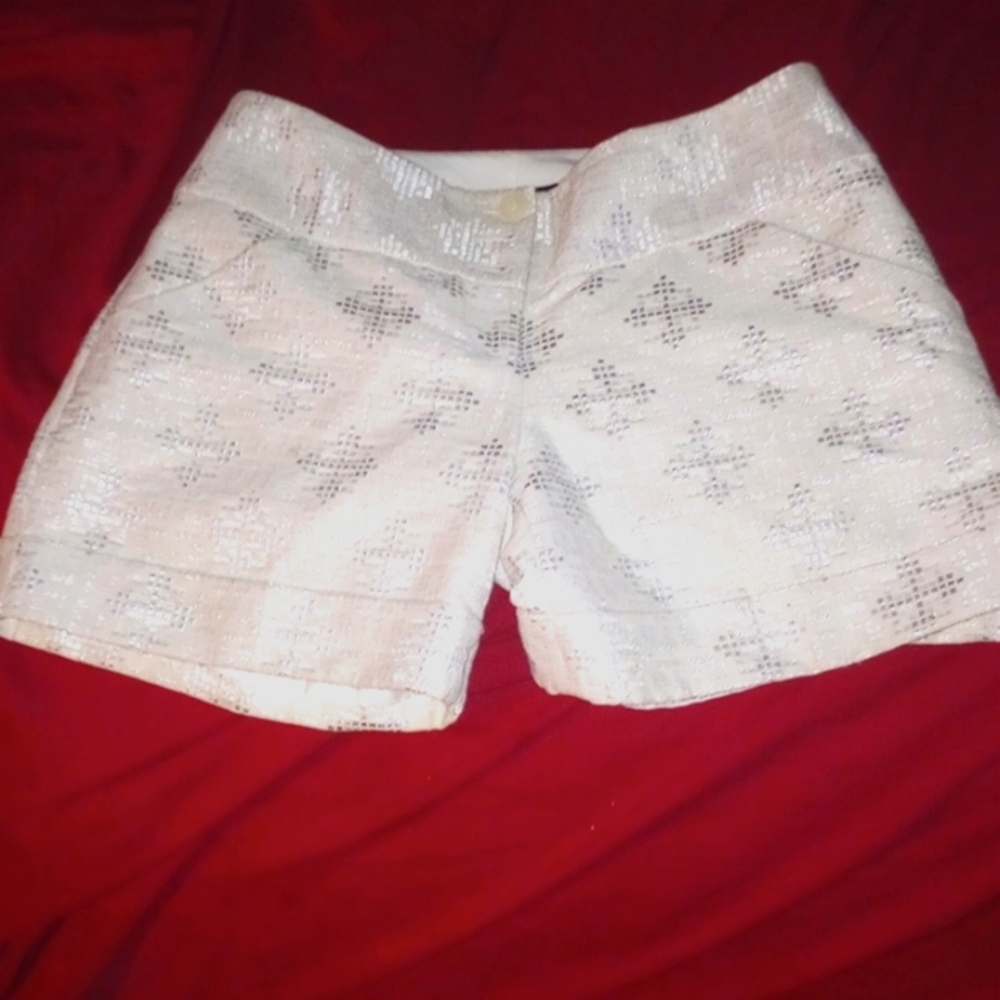 The Limited Cassidy Fit Cream and Silver Short